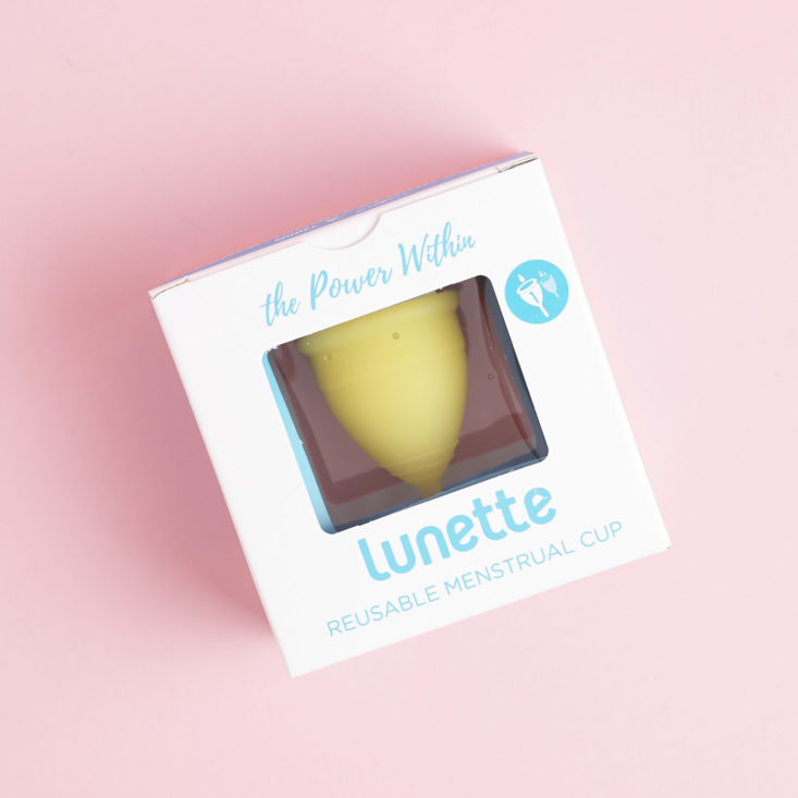 Lunette Menstrual Cup in package