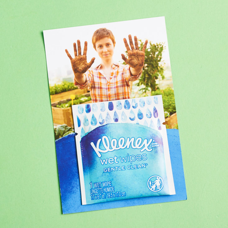 Walmart Beauty Box October 2018 - Kleenex Wet Wipes Front