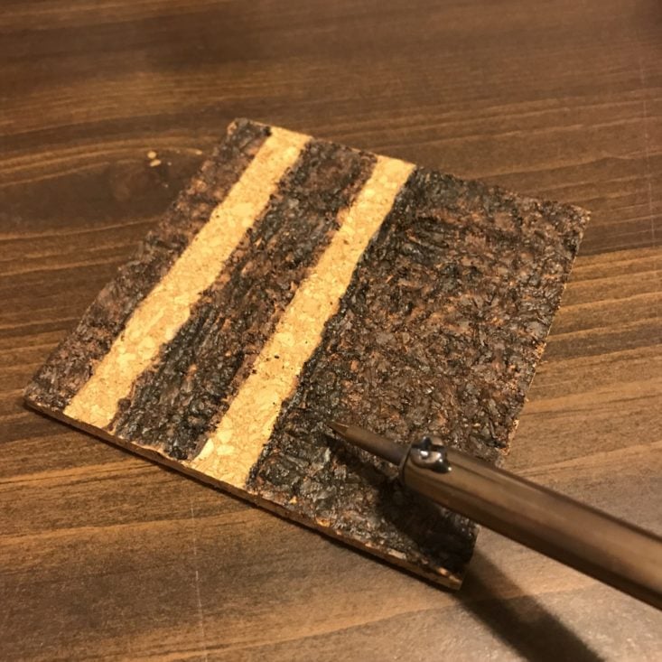Adults & Crafts Cork Burning Kit October 2018 Review - Coaster Soldering 1 Top