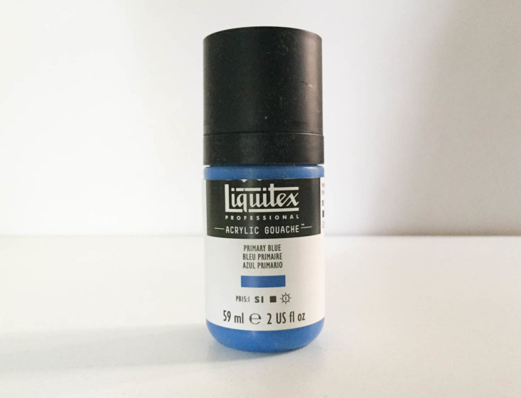 Art Snacks Subscription Box Review November 2018 - Liquitex Acrylic Gouache Front