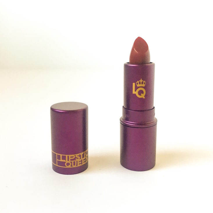 Birchbox Holiday Lip Kit Review - Lipstick Queen Medieval Lipstick 2 Front