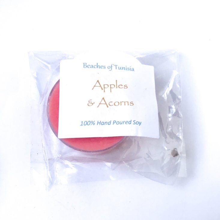 Bubbles & Books Box October 2018 - Apples & Acorns Tealight Top