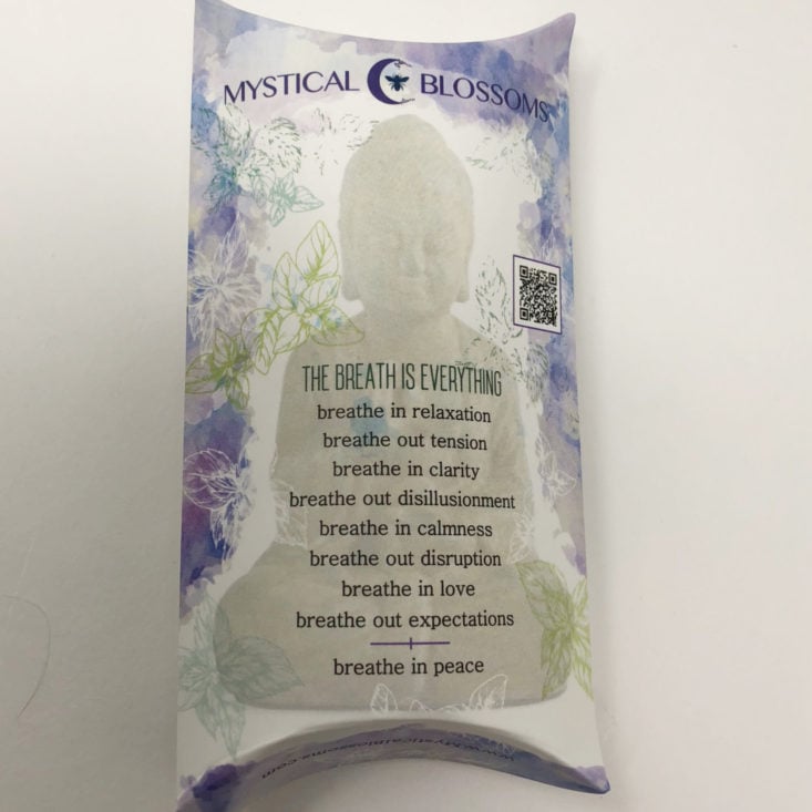 BuddhiBox Subscription Box Review October 2018 - Mystical Blossoms Breathe Aromatherapy Inhaler Packet 2