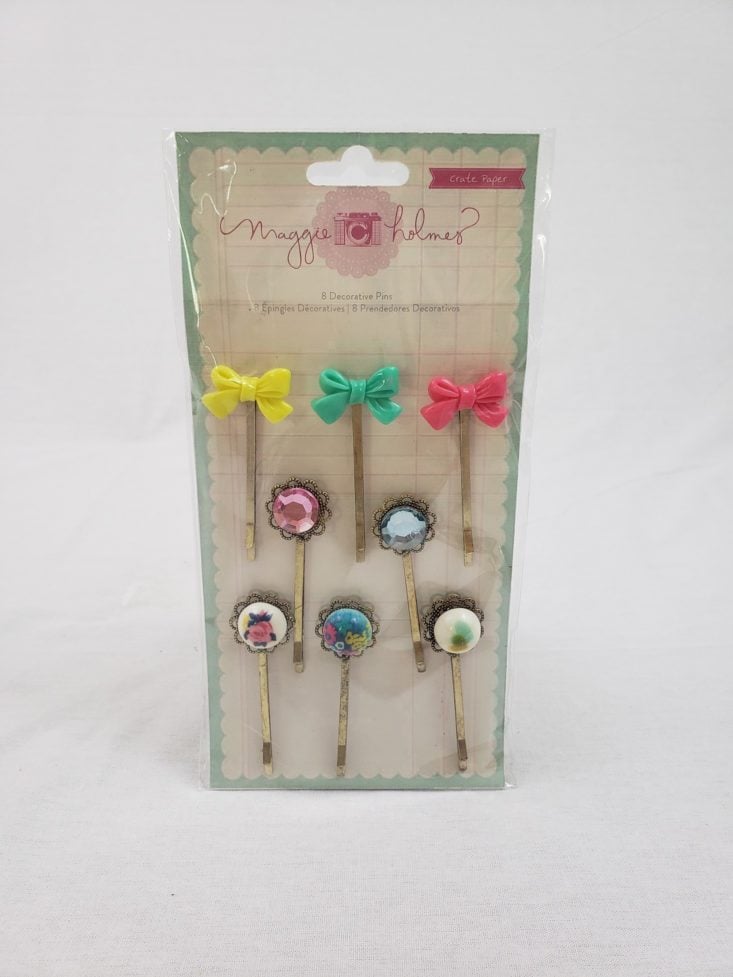 Busy Bee Stationary Novermber 2018 - Maggie Holmes Decorative Pins Packed Front