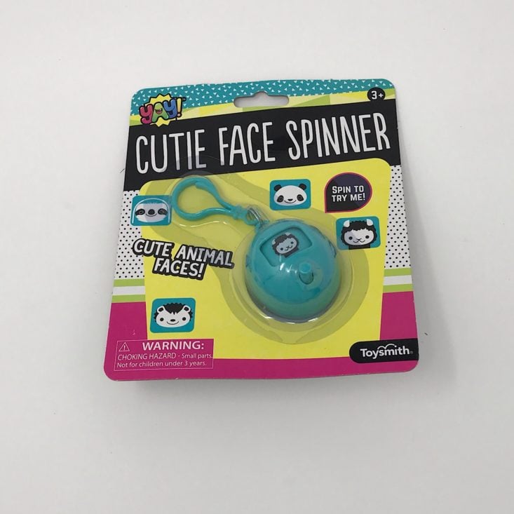 Sensory Theraplay Box November 2018 face spinner in packaging