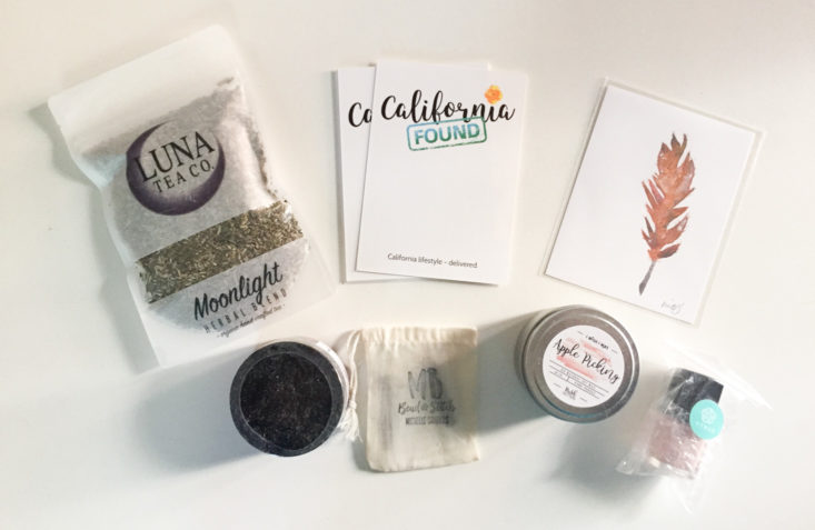 California Found Subscription Box Review October 2018 - All Products Top