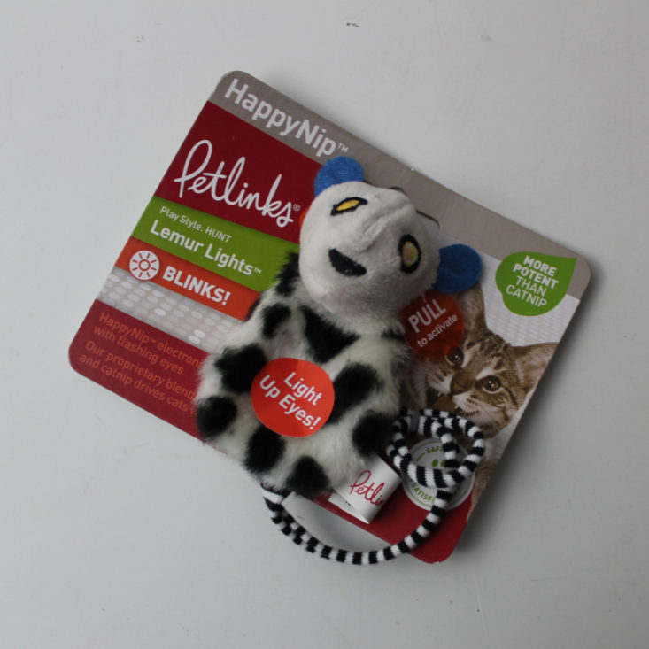 Cuddle Crate November 2018 - Petlinks Lemur Lights Toy Top