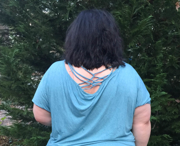 Dia Active Subscription Box Review November 2018 - Crocus Strappy Back Tee Back Closer