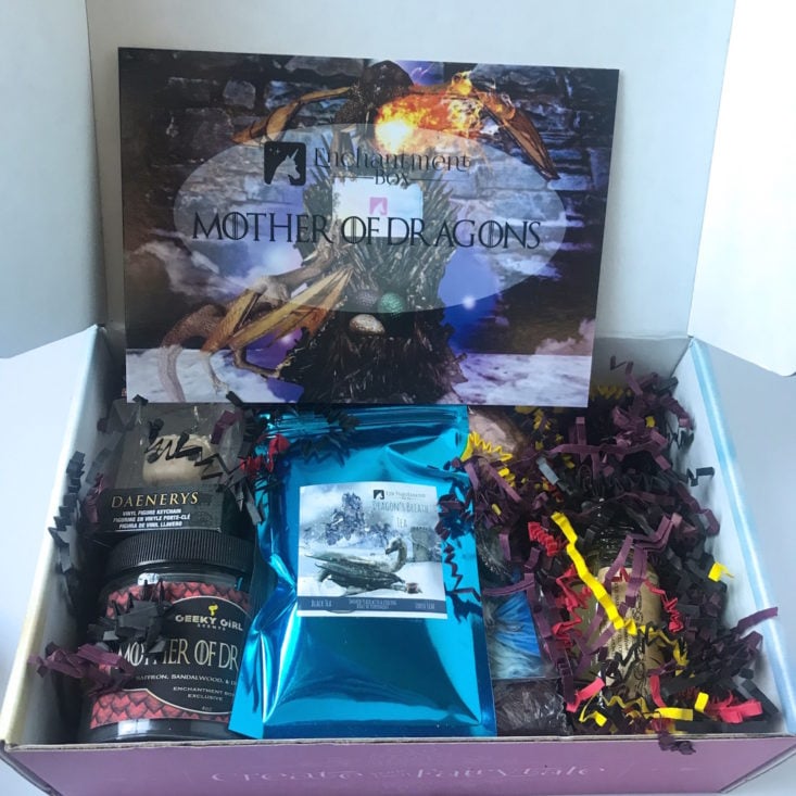 Enchantment Box “Mother of Dragons” December 2018 Review - Box Open 2 Top