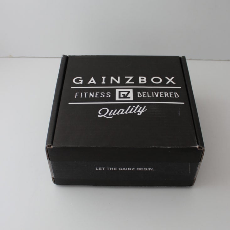 Gainz Box October 2018 Review - Box Closed Top