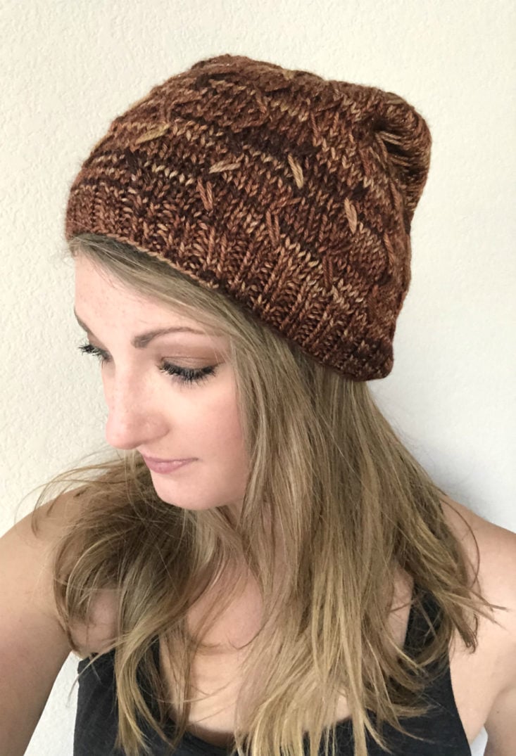 Knitcrate Yarn November 2018 - Finished Hat