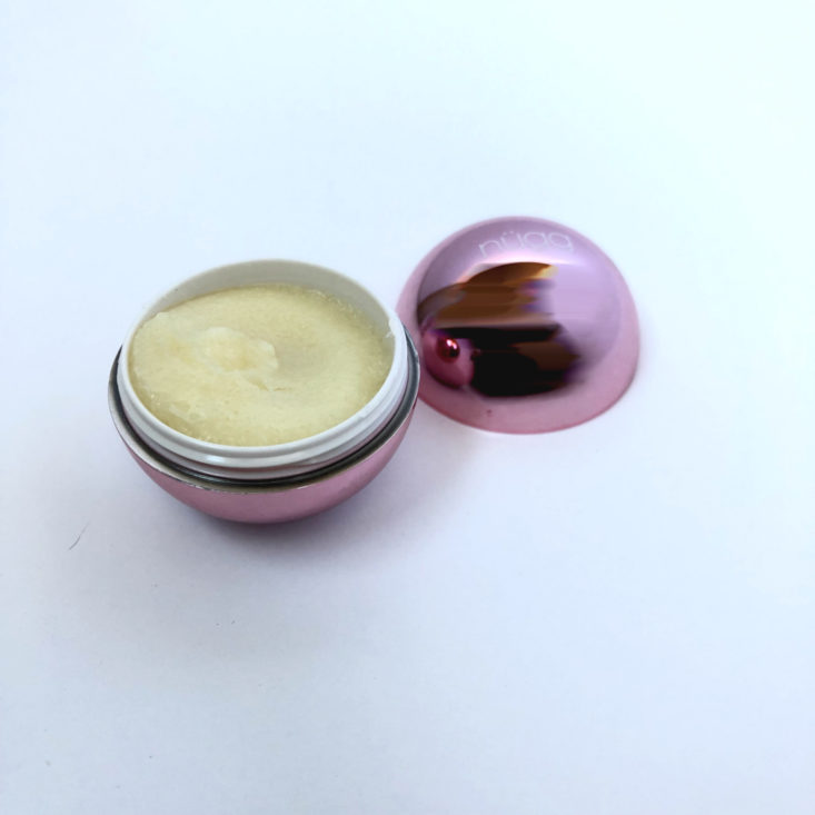 Lipstick Junkie Subscription Review November 2018 - Nugg Beauty Sugar Lip Scrub & Smoother Open Top