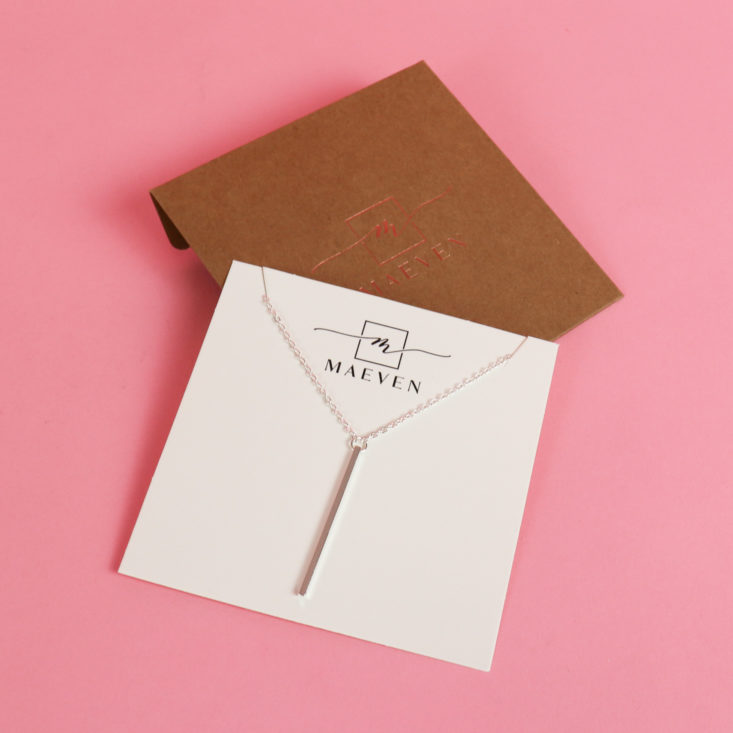 necklace on card