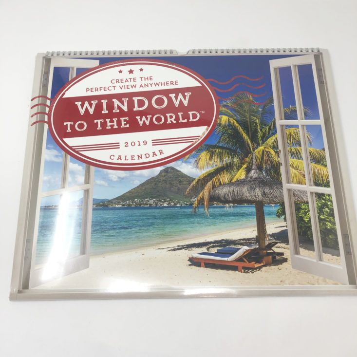 Monthly Mystery Box by Jamminbutter Review November 2018 – 2019 Window to the World Wall Calendar 1