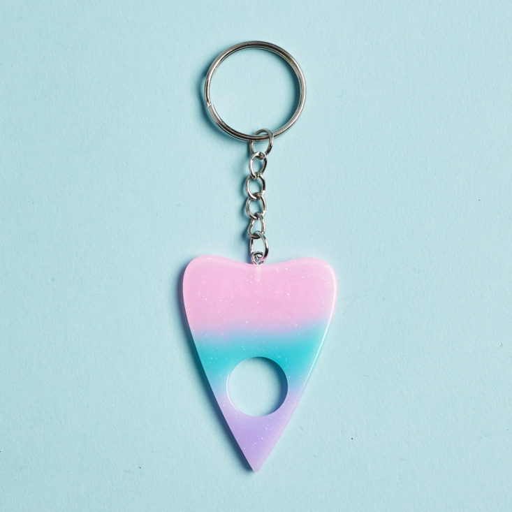 Quirky Crate ouija board planchette keychain