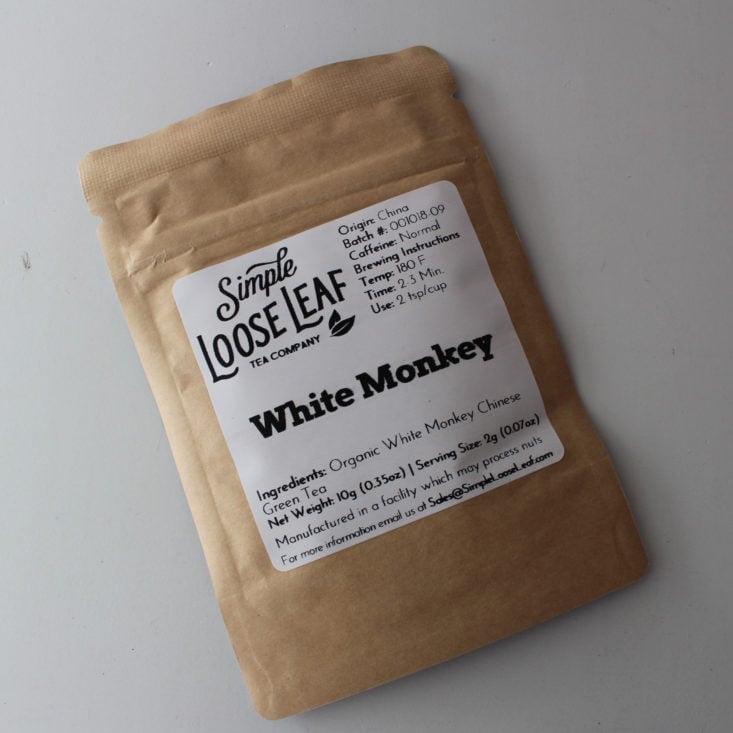 Simple Loose Leaf November 2018 Review - White Monkey Packet Top