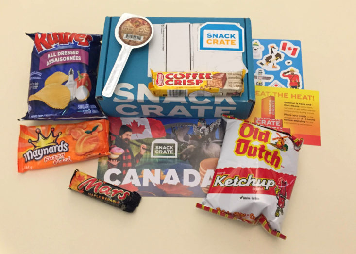 Snack Crate Canada September 2018 - All The Goodies