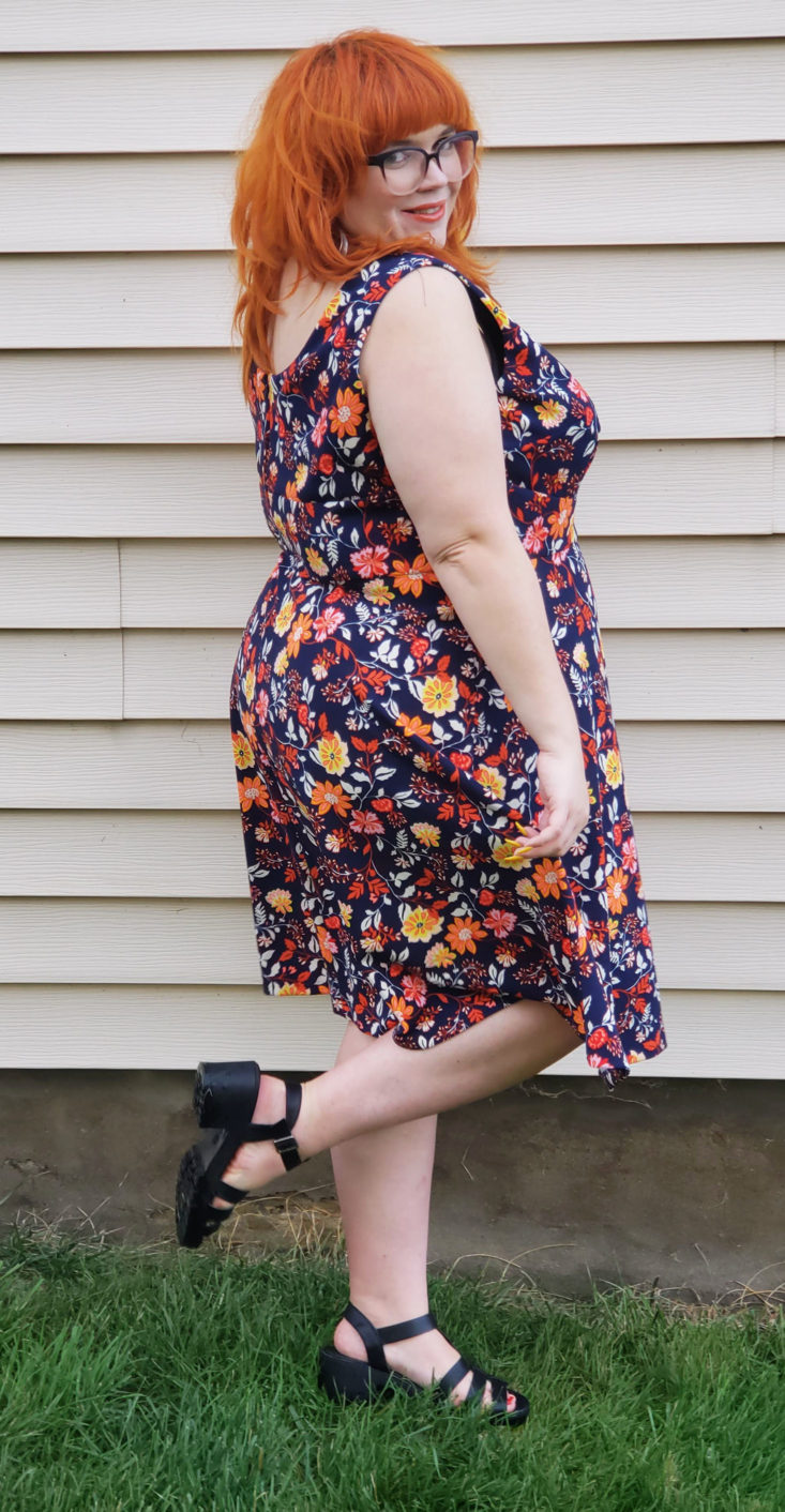 Stitch Fix Plus Size Clothing Box October 2018 Review - Alonsa Knit Dress by DM Collection Wear 2 Side
