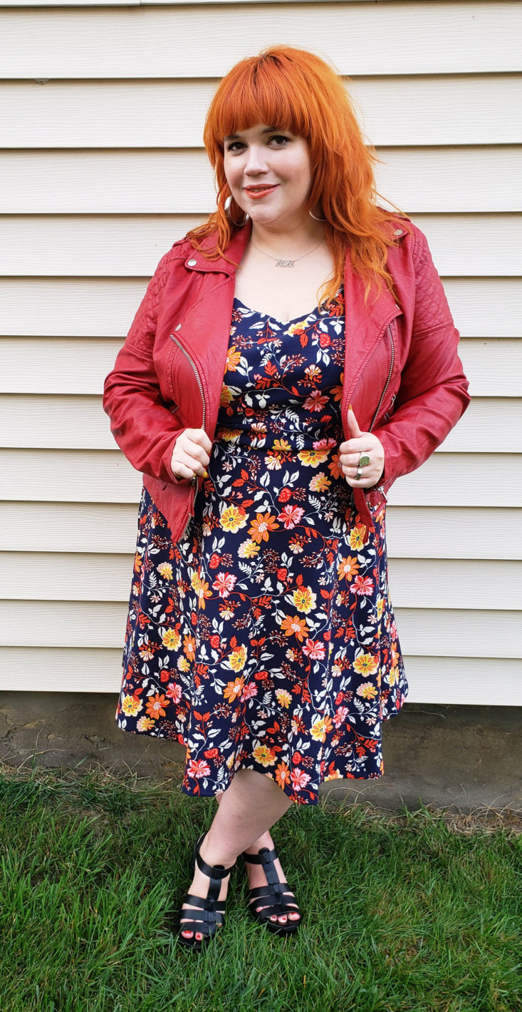 Stitch Fix Plus Size Clothing Box October 2018 Review - Alonsa Knit Dress by DM Collection Wear 4 Front