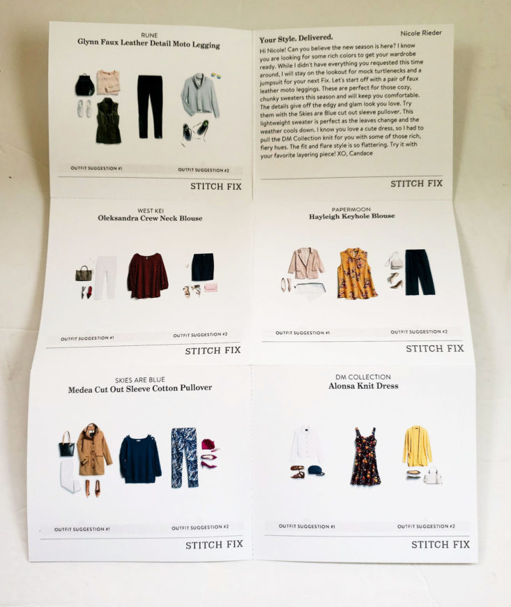 Stitch Fix Plus Size Clothing Box October 2018 Review - handy sheet Top
