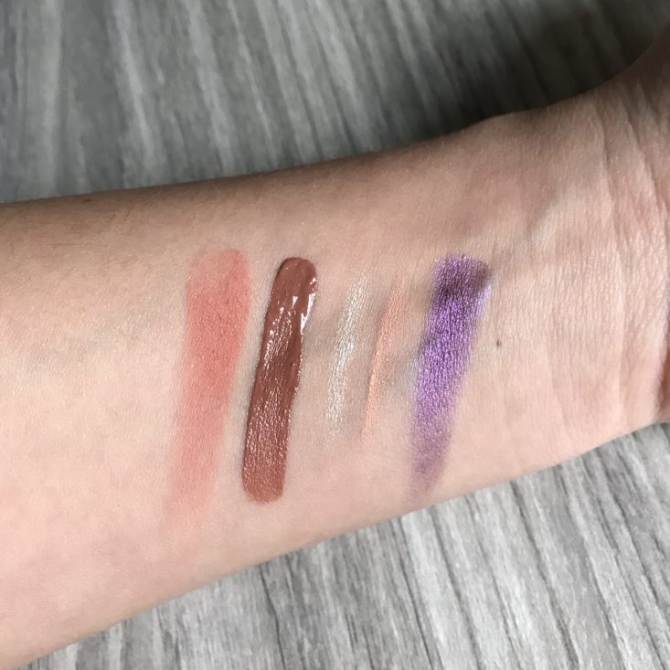 Sweet Sparkle Box October 2018 - Swatches Side