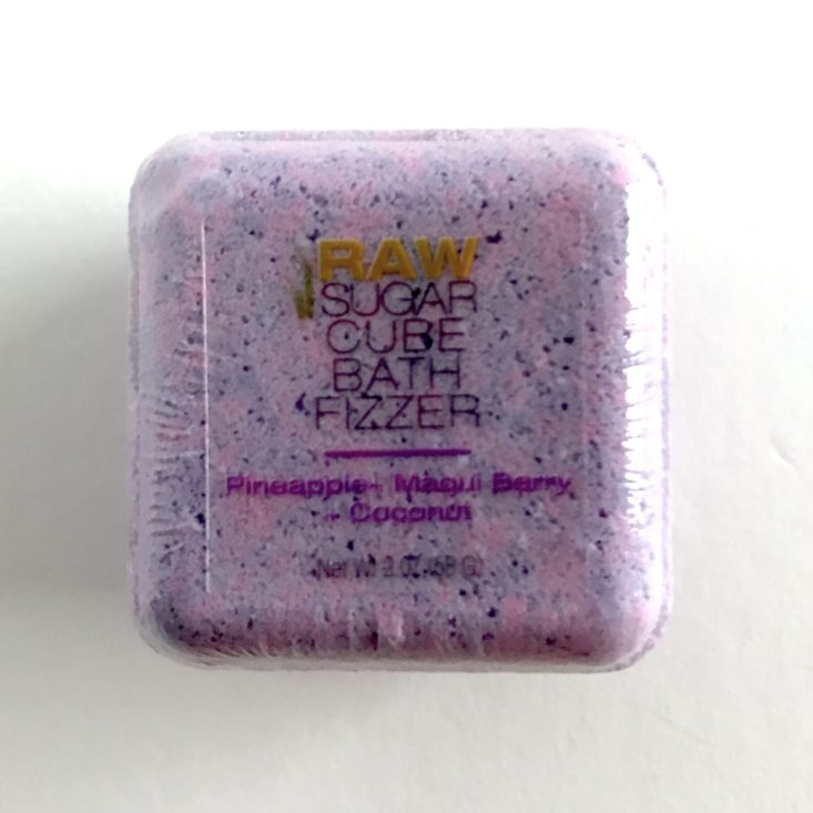 Target 12 Days of Beauty Advent Calendar Review November 2018 - Raw Sugar Cube Bath Fizzers Front