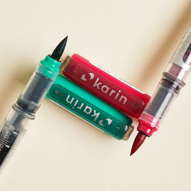 The Inky Box Mini brush pen tips