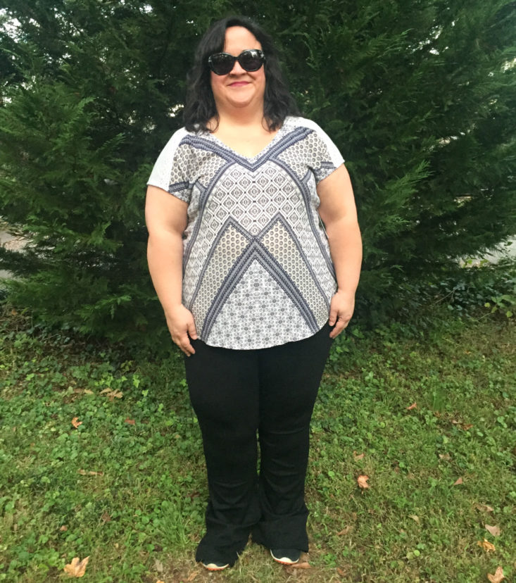 Wantable Style Edit Subscription Review October 2018 - Patchwork Tee by DEX Front