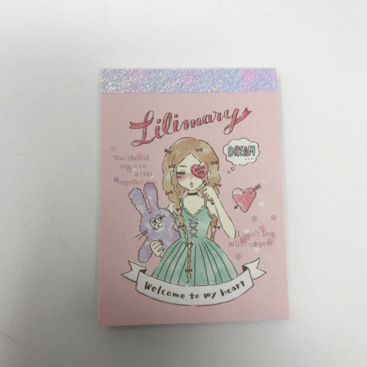 ZenPop Japanese Stationery Pack Review October 2018 - Mini Notepad Front