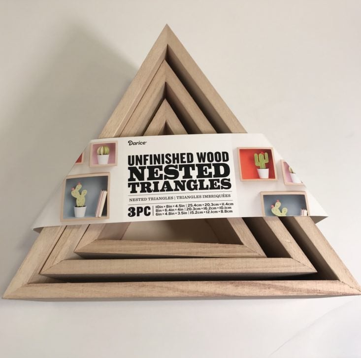 Adults & Crafts Triangle Shelves & Photo Block Kit November 2018 Review - Triangle Shelves Front