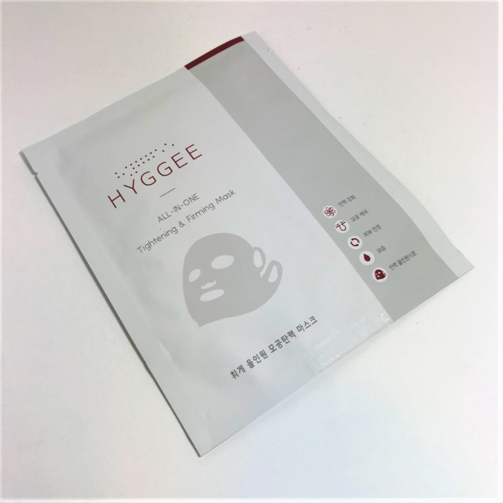 BomiBox November 2018 - Hyggee Mask 1