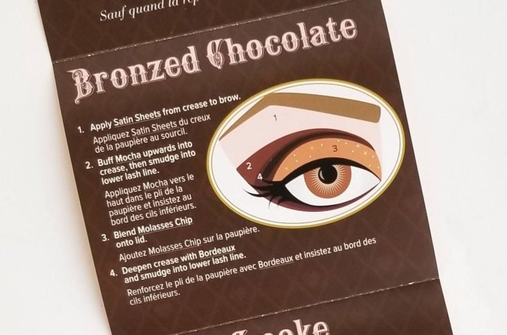 Too Faced Black Friday Mystery Box 2018 bronzed chocolate look instructions