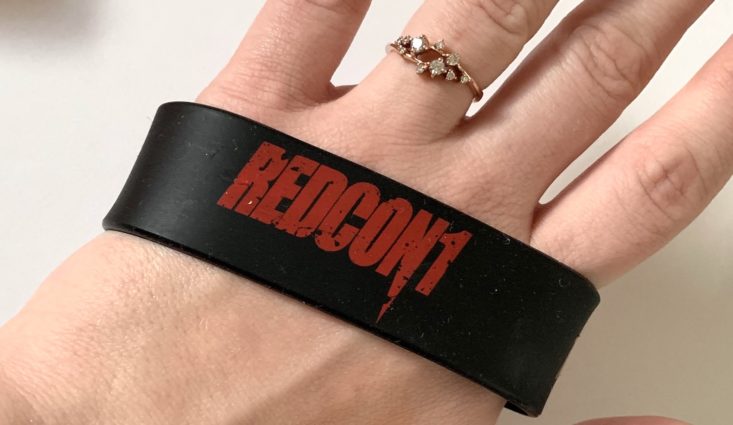BuffBoxx Fitness Subscription Review December 2018 - RedCon1 Wristband 1 Top