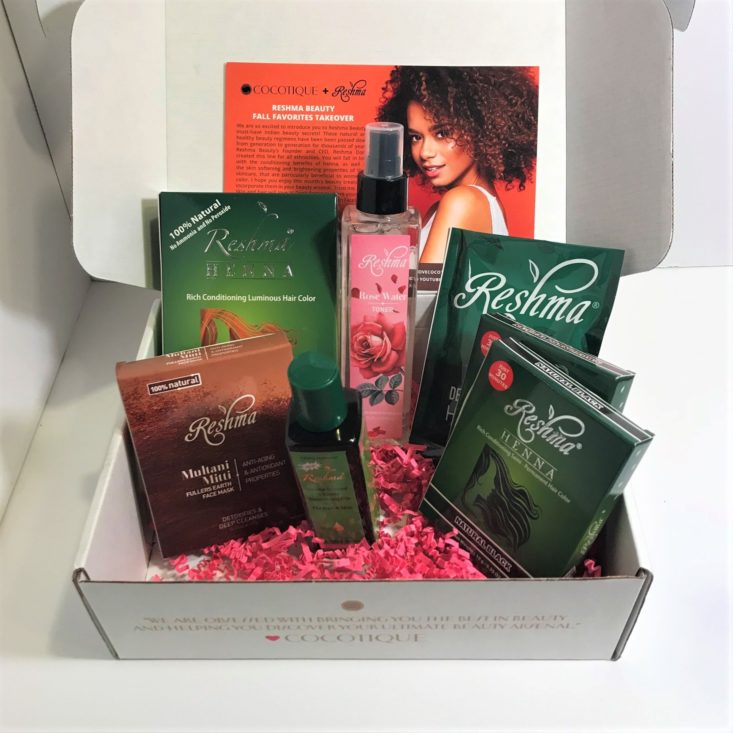 Cocotique November 2018 - All Items Unboxed