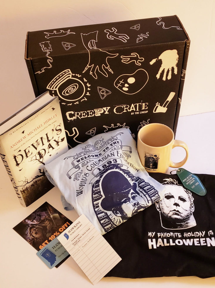 Creepy Crate October 2018 - All Products Front