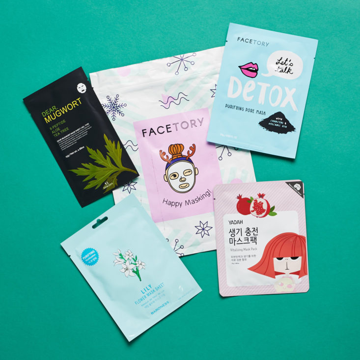 Facetory 4 Ever Fresh December 2018 - All Items Group Shot Top