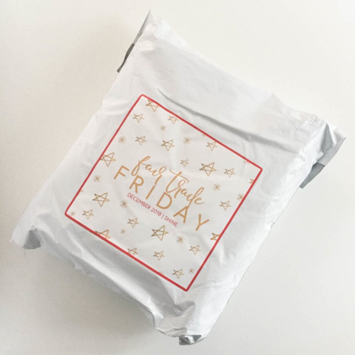 Fair Trade Friday Subscription December 2018 - Box Closed Top