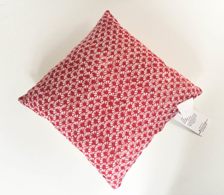 Fair Trade Friday Subscription December 2018 - Shine Pillow by Ziyada, India Back Top