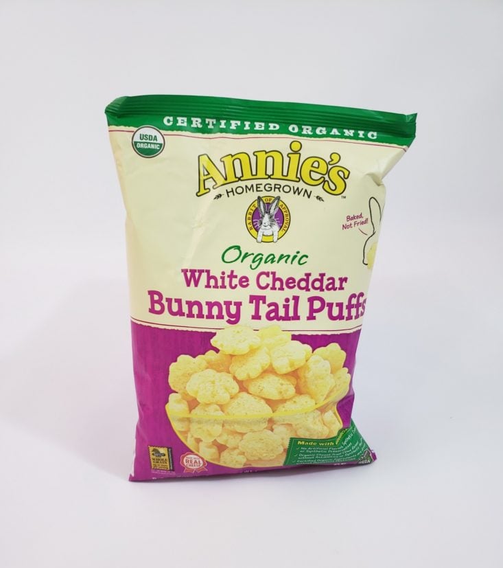 Food And Snack December 2018 - Annie’s White Cheddar Bunny Tail Puffs Front