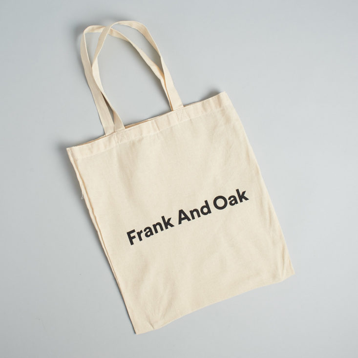Frank and Oak free tote