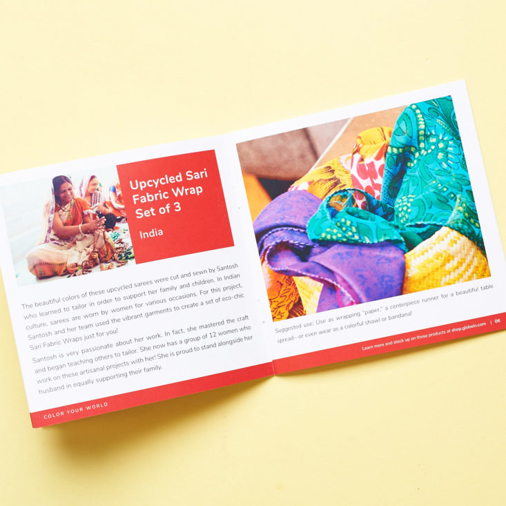 Globe In Celebrate booklet info