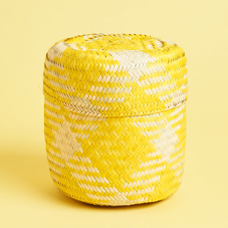 Globe In Celebrate patterned basket