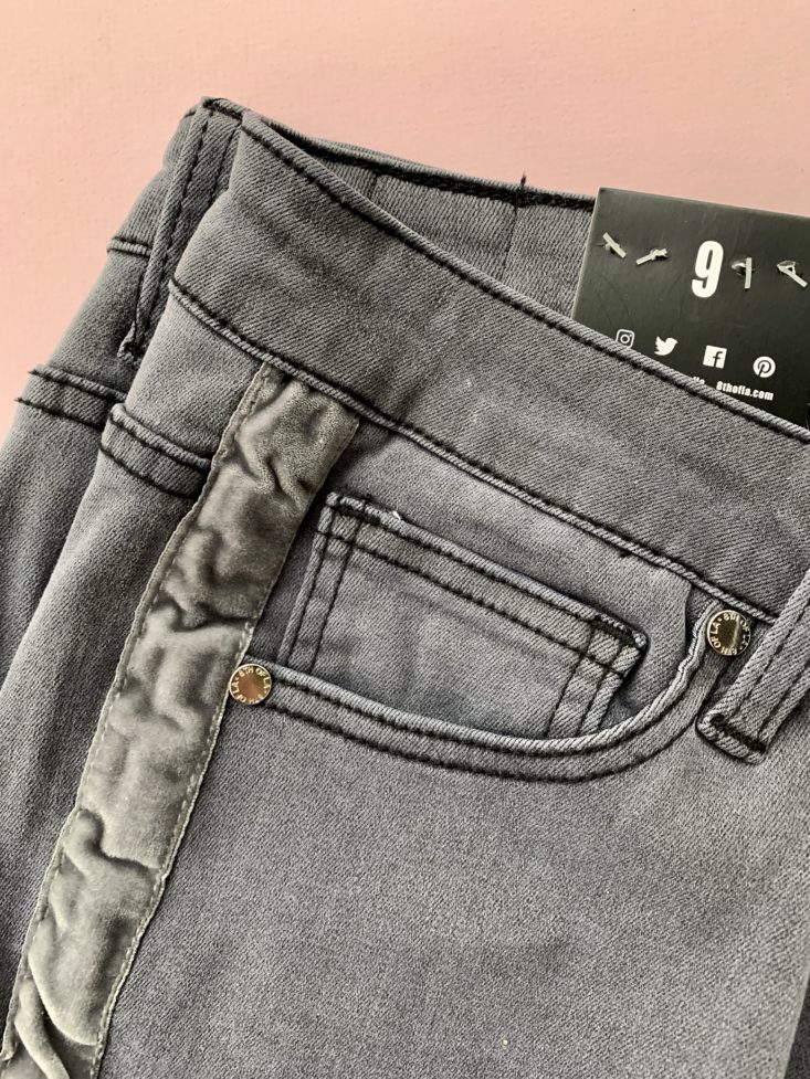 Golden Tote $59 + Add-Ons Clothing Tote Review December 2018 - Grey Tuxedo Jeans 4 Closer