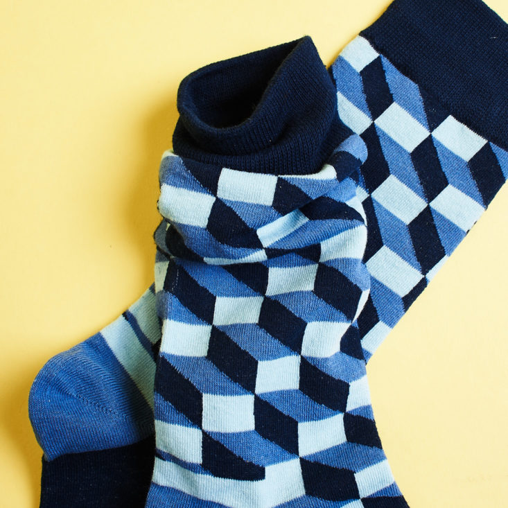 Harrison Blake December 2018 - Geometric Socks Closer