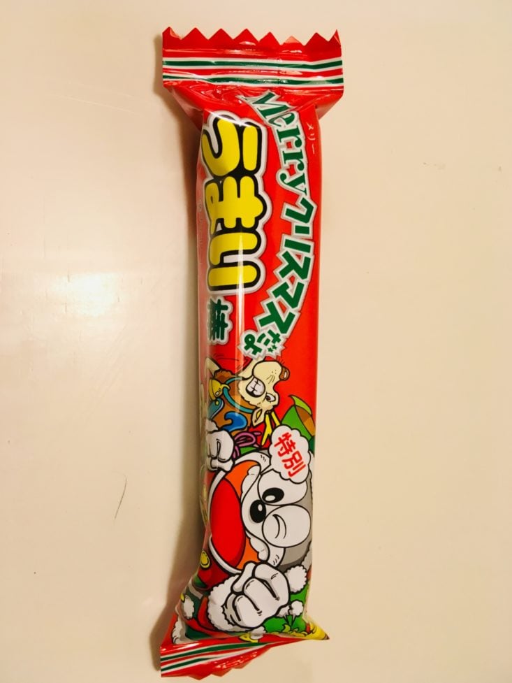 Japan Candy Box December 2018 -Yaokin Umaibo Xmas Chocolate Flavor Pouch Top