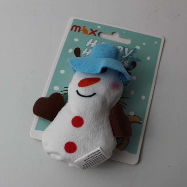 Kitnipbox December 2018 - Max Crinkle Snowman Front