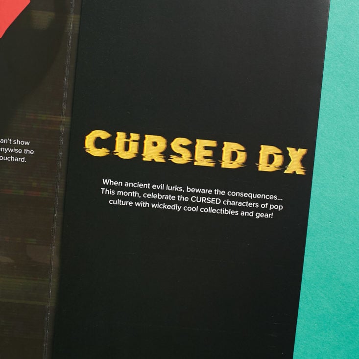 Loot Crate DX Cursed October 2018 - Information Card Closer