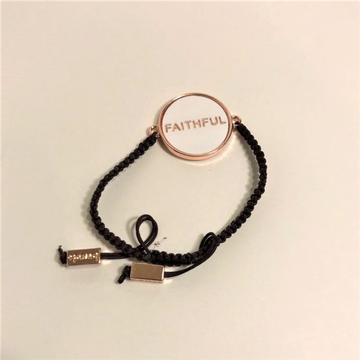 Loved + Blessed “Faithful” January 2019 - Reminder Gift Faithful Bracelet Top