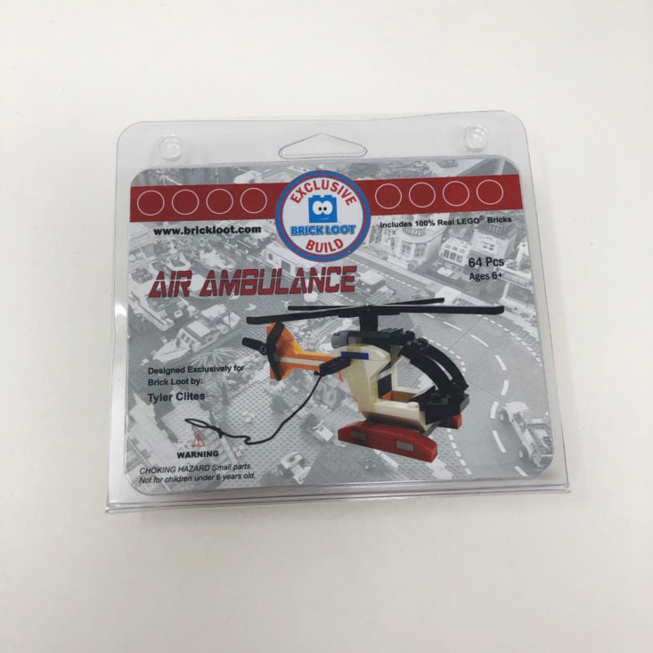 November 2018 Brick Loot “Emergency Rescue” November 2018 - Air Ambulance Exclusive 100% LEGO Build Designed by Tyler Clites 1 Top