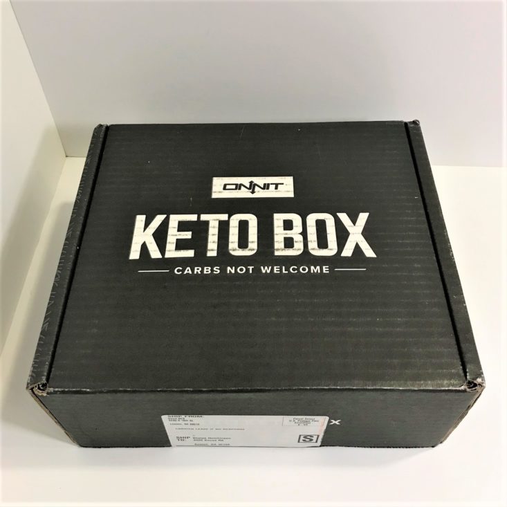 Onnit Keto Box December 2018 - Box Closed Top